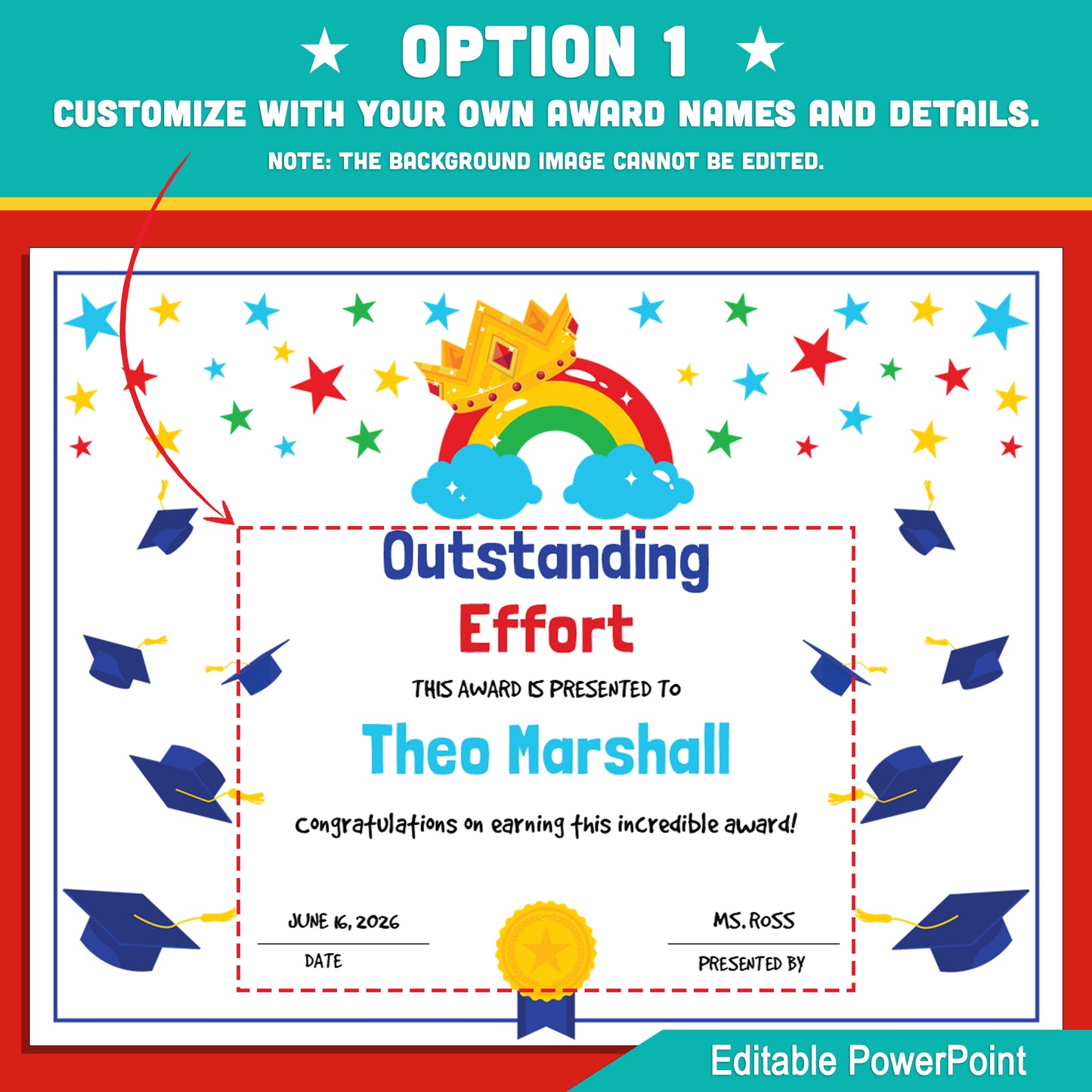 Editable End of the Year Awards – Class Superlatives, Student Photos, Personalize Every Detail with 2 PowerPoint Options, Easy Instant Download