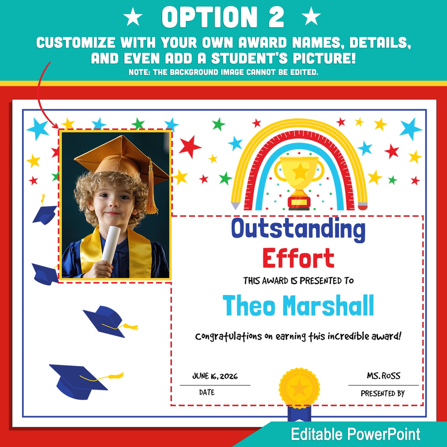 Student Recognition Certificates – End of Year Awards, Editable Class Superlatives with 2 Customizable PowerPoint Options, Instant Download