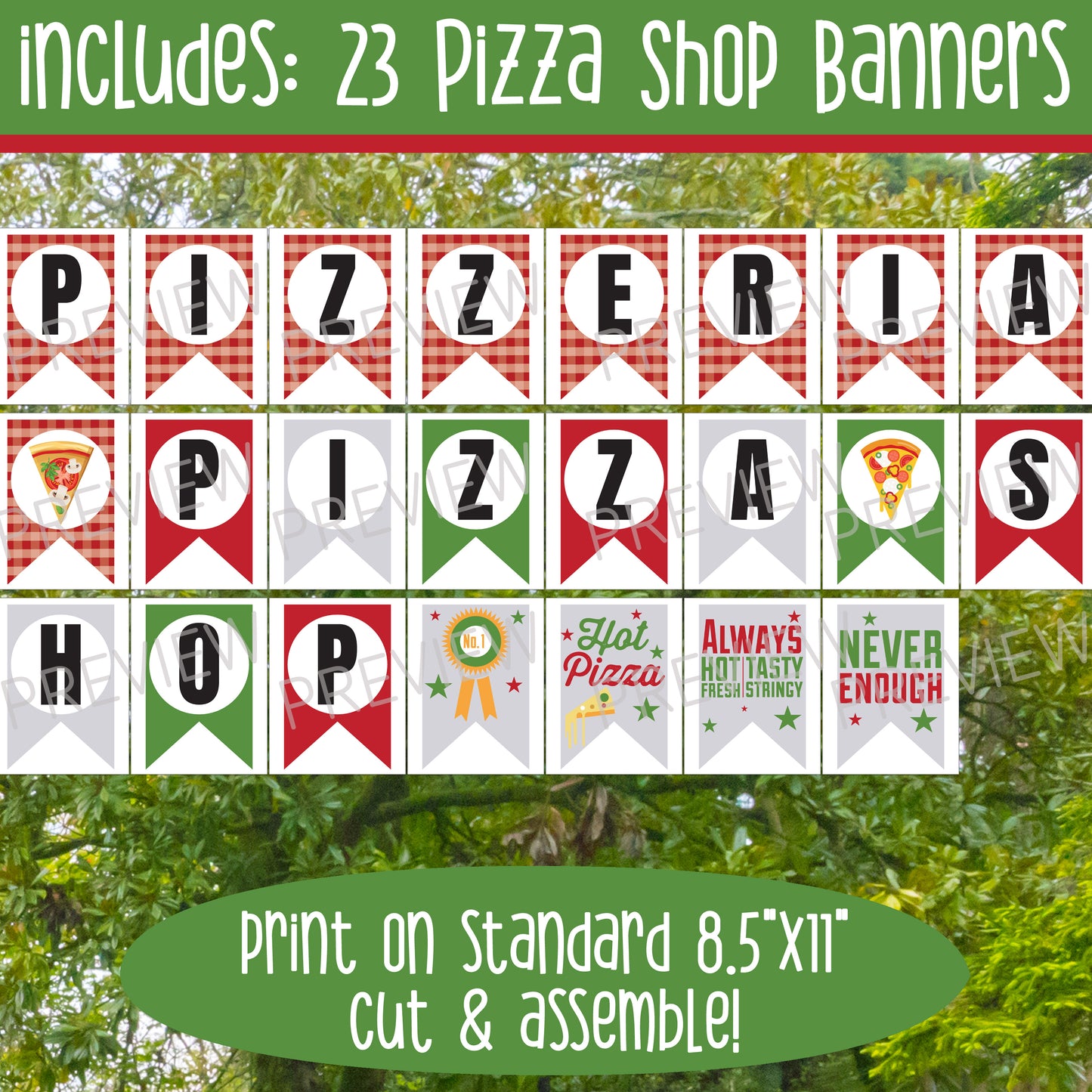 Create Your Own Pizza Shop: 80+ Pages with Banners, Menus, Order Forms, Toppings, Decor & More – Fun Dramatic Play for Kids & Classrooms!