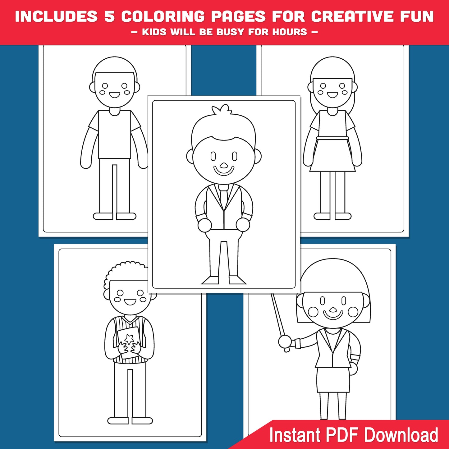 How to Draw People for Kids Step-by-Step Drawing Guide, Learn to Draw a Person, Directed Drawing Activity, 6 Easy Steps 5 Pages + Coloring