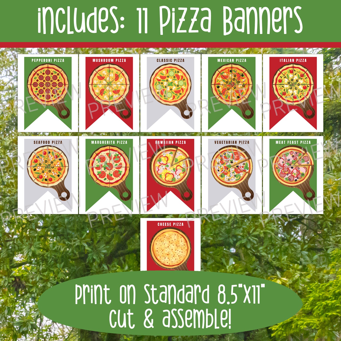 Create Your Own Pizza Shop: 80+ Pages with Banners, Menus, Order Forms, Toppings, Decor & More – Fun Dramatic Play for Kids & Classrooms!