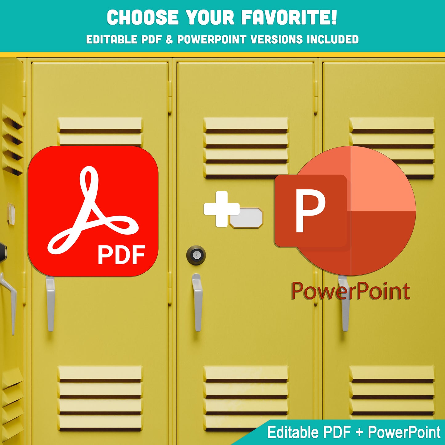 Editable Locker Labels (Cubby Name Tags), Retro Groovy Disco Ball Themed, 40 Pages, 10 Editable Designs, PDF + PowerPoint, Instant Download