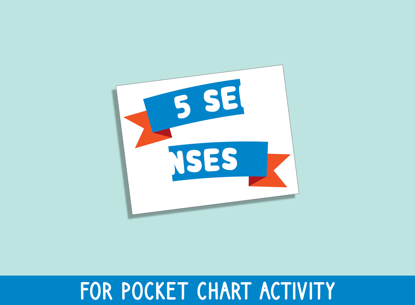 Five Senses Sorting Set for Preschool, Pre-K, and Kindergarten: Includes Cards, Mat, Pocket Chart, PDF File, and Instant Download