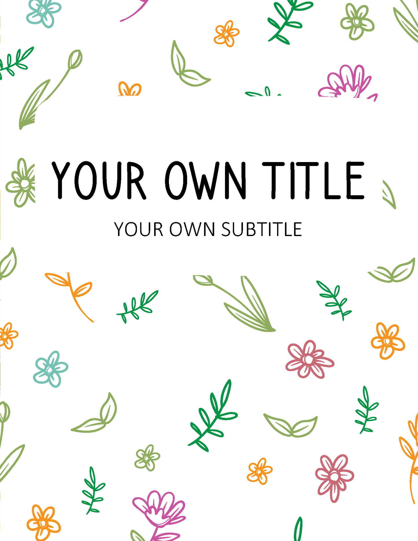 Free Binder Cover (Letter Size)
