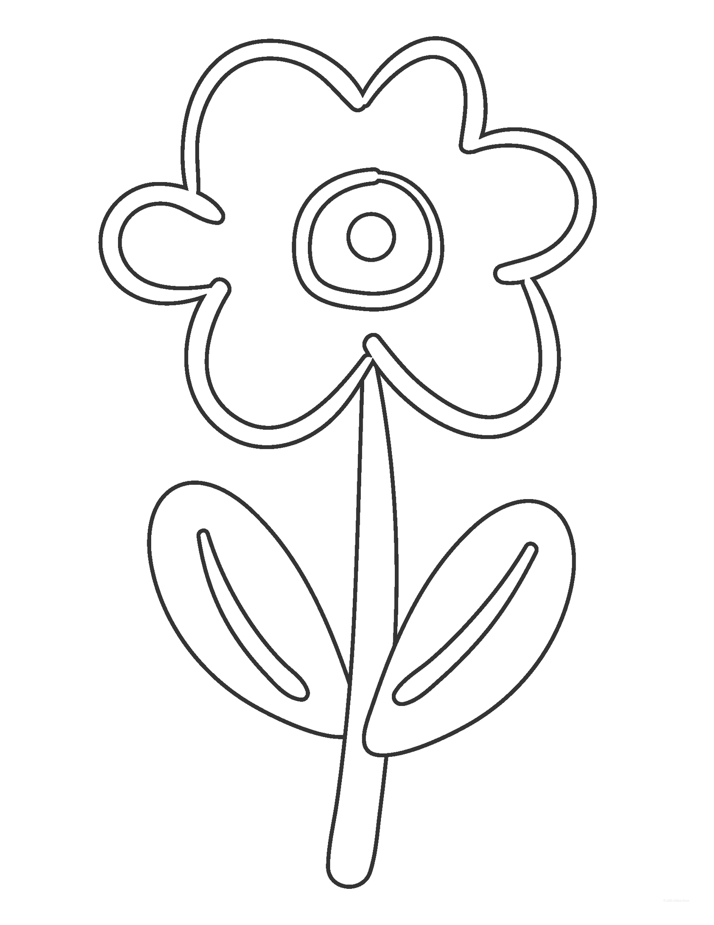 Free Spring Flower Coloring Sheets