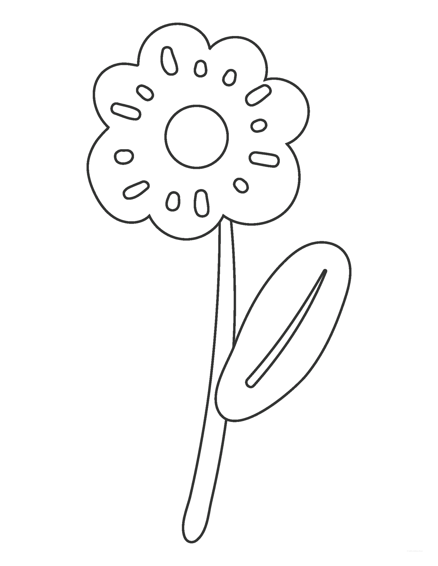 Free Spring Flower Coloring Sheets