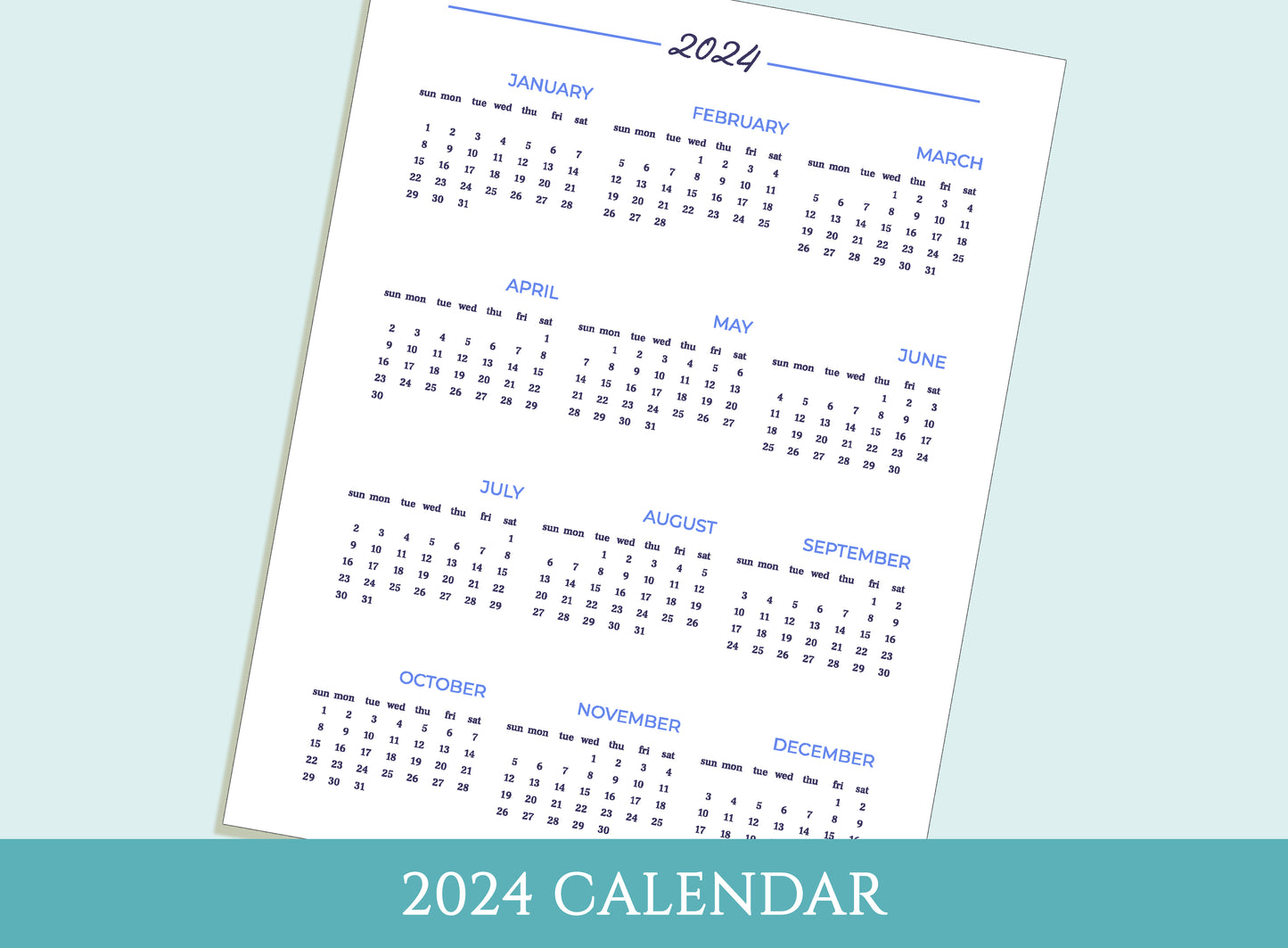 2024 Printable Planner, Minimalist, Daily Weekly Monthly Yearly, A4 A5 Letter Size, Goal Planner, To Do List, Habit Tracker, Planner Inserts