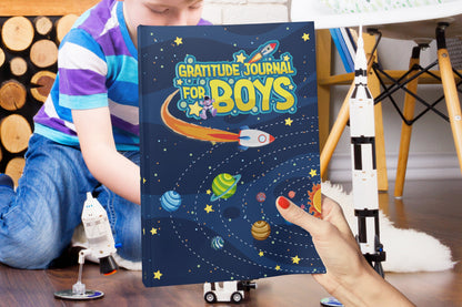 Gratitude Journal for Boys. Printable PDF in A4, A5, US Trade, US Letter Sizes. 128 Pages, Each page Not the same, Instant Download, Space