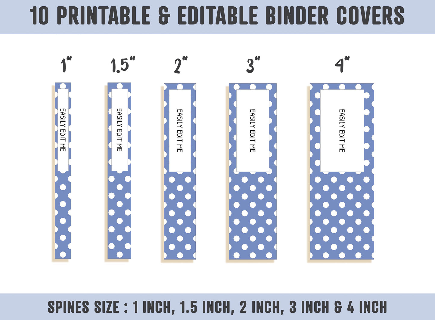 Planner Cover Page, 10 Editable Binder Covers and Spines, Binder Cover Printable, Teacher/School Binder Page, Binder Inserts, Template, PDF