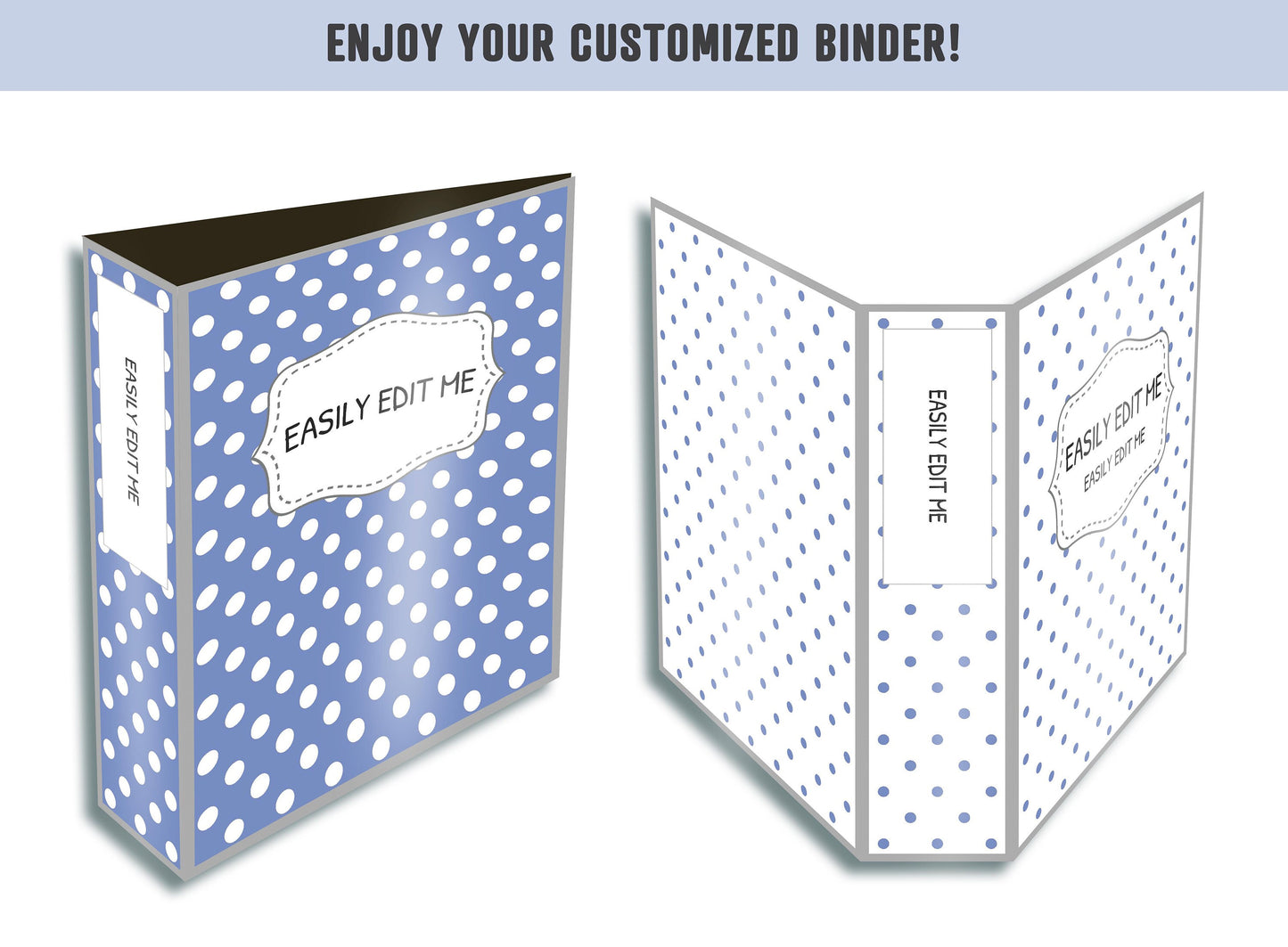 Planner Cover Page, 10 Editable Binder Covers and Spines, Binder Cover Printable, Teacher/School Binder Page, Binder Inserts, Template, PDF