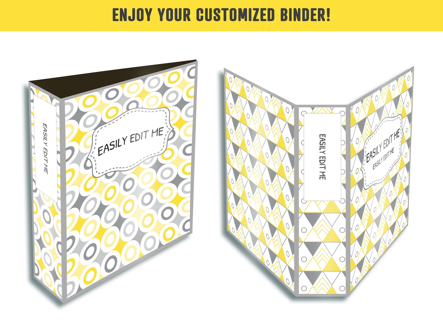 Binder Cover Printable Editable, 10 Covers+Spines, Binder Inserts, Planner Cover, Teacher Binder, School Binder Cover, Binder Cover Template