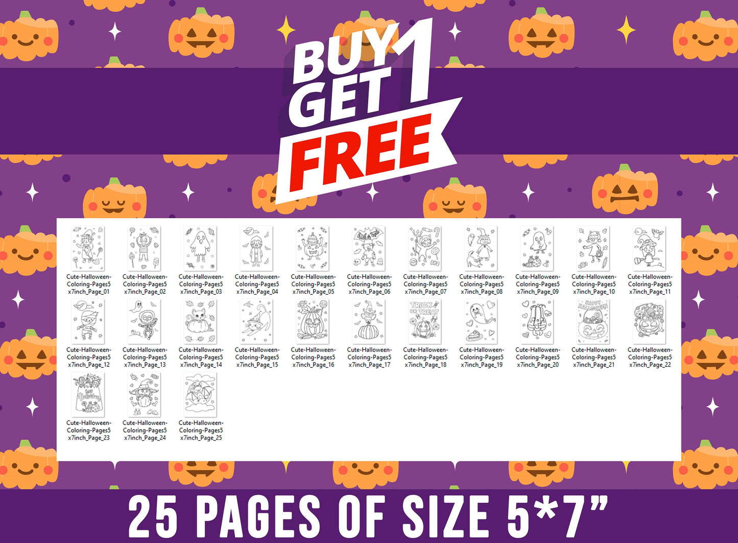 Cute Halloween Activity Pages, Non Scary Halloween Activity Sheets, Printable Coloring Book for Kids, Halloween Party Activity, Free 5*7"