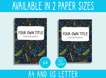 10 Editable Winter Pattern Binder Covers, Includes 1, 1.5, 2" Spines, Available in A4 &US Letter, Editing with PowerPoint or PDF Reader