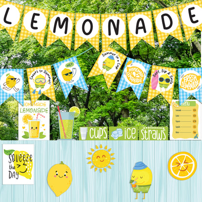 Lemonade Stand Dramatic Play Bundle, Printable Summer Learning Center, Editable Price Lists, Banners and Classroom Decor