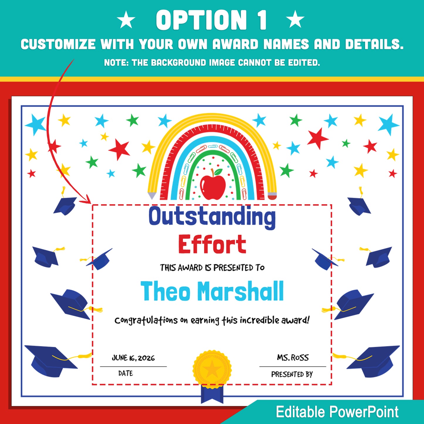 Kindergarten End of Year Awards – Class Superlatives, Student Photos, Personalize Every Detail with 2 PowerPoint Options, Easy Instant Download