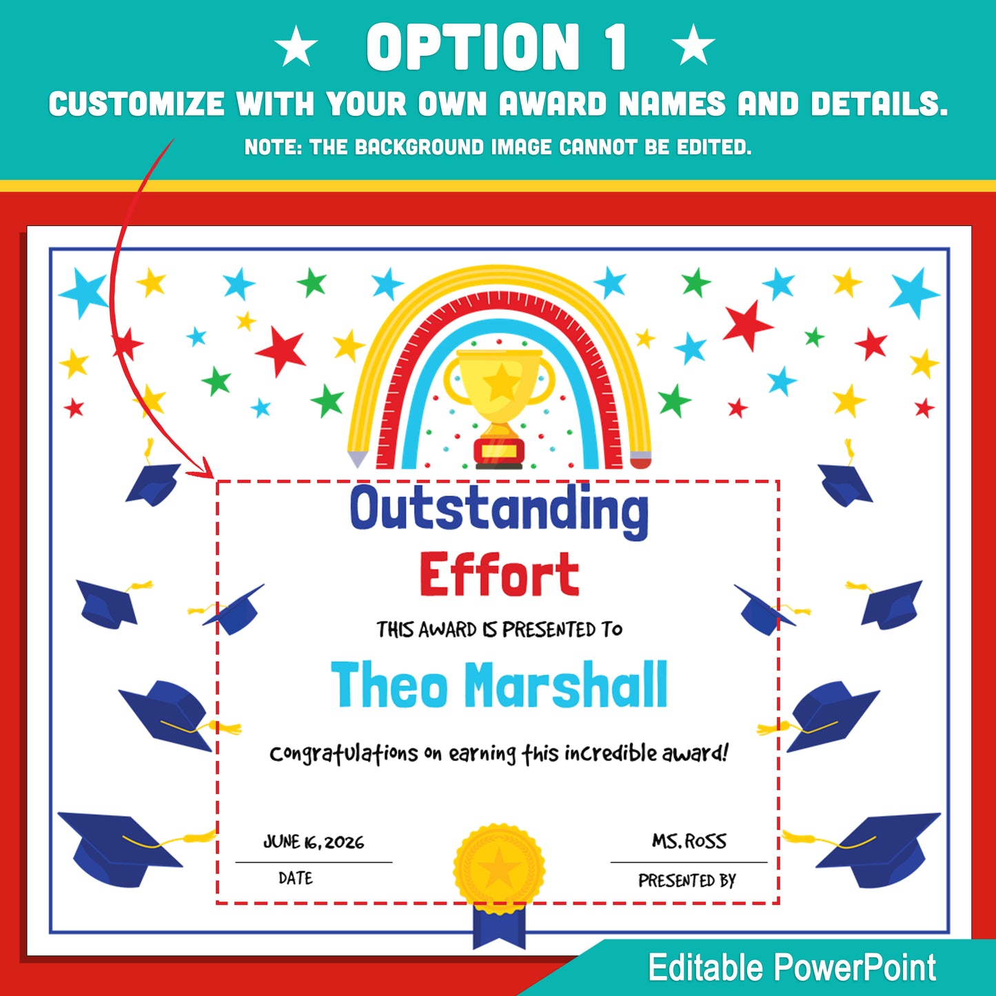 Student Recognition Certificates – End of Year Awards, Editable Class Superlatives with 2 Customizable PowerPoint Options, Instant Download