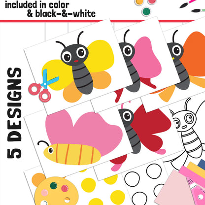 Butterfly Name Craft Activity: Back to School Bulletin Board, 40 Pages, 5 Designs, Blank & Editable, Color and Black-and-White Versions