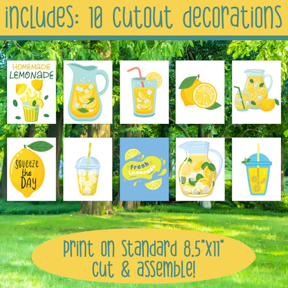 Lemonade Stand Dramatic Play & Business Project, Pretend Play Entrepreneurship Bundle, Summer Classroom Activity