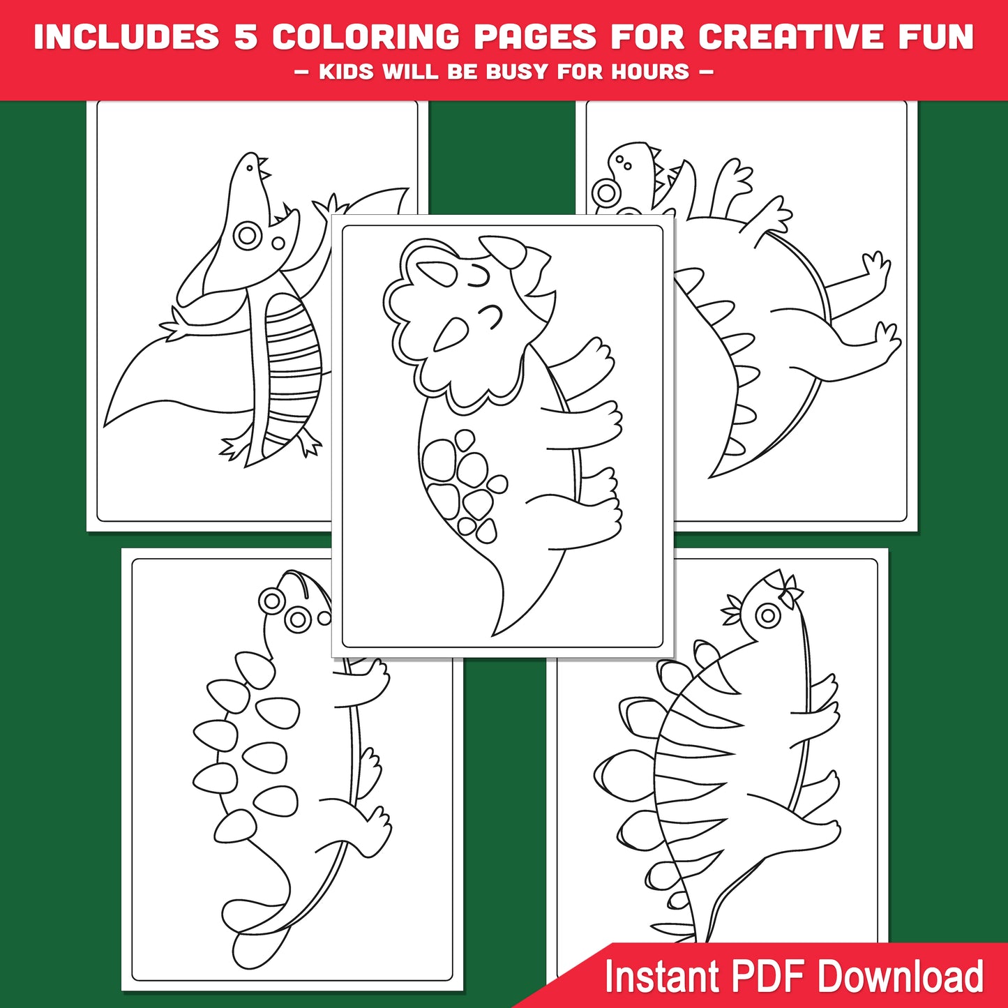 Dinosaur Directed Drawings for Kids, Easy Drawing Guide Worksheets with Triceratops Pterodactyl Tyrannosaurus Ankylosaurus Stegosaurus and Coloring Pages