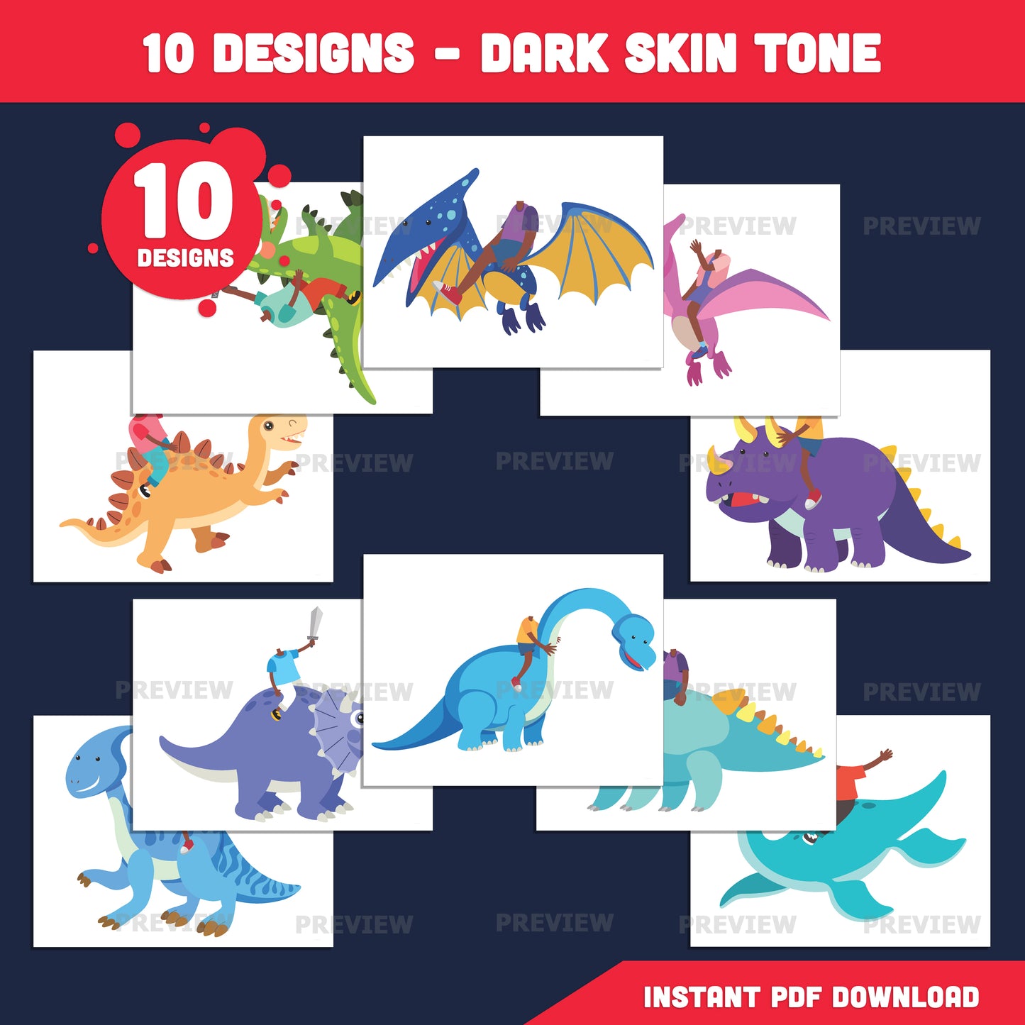 Kids Ride-On Dinosaur Craft, Add Your Own Face Printable, Dinosaur Rider Costume Template, Cut and Paste Activity, Coloring Version