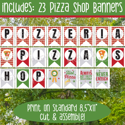 Create Your Own Pizza Shop: 80+ Pages with Banners, Menus, Order Forms, Toppings, Decor & More – Fun Dramatic Play for Kids & Classrooms!