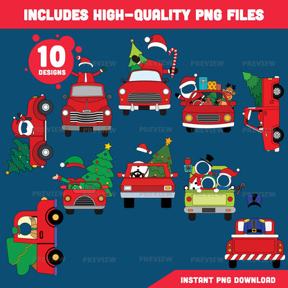 Christmas Truck Add Your Own Face Crafts, Add Your Photo Winter Body Templates with Coloring Pages, Classroom & Home Activity