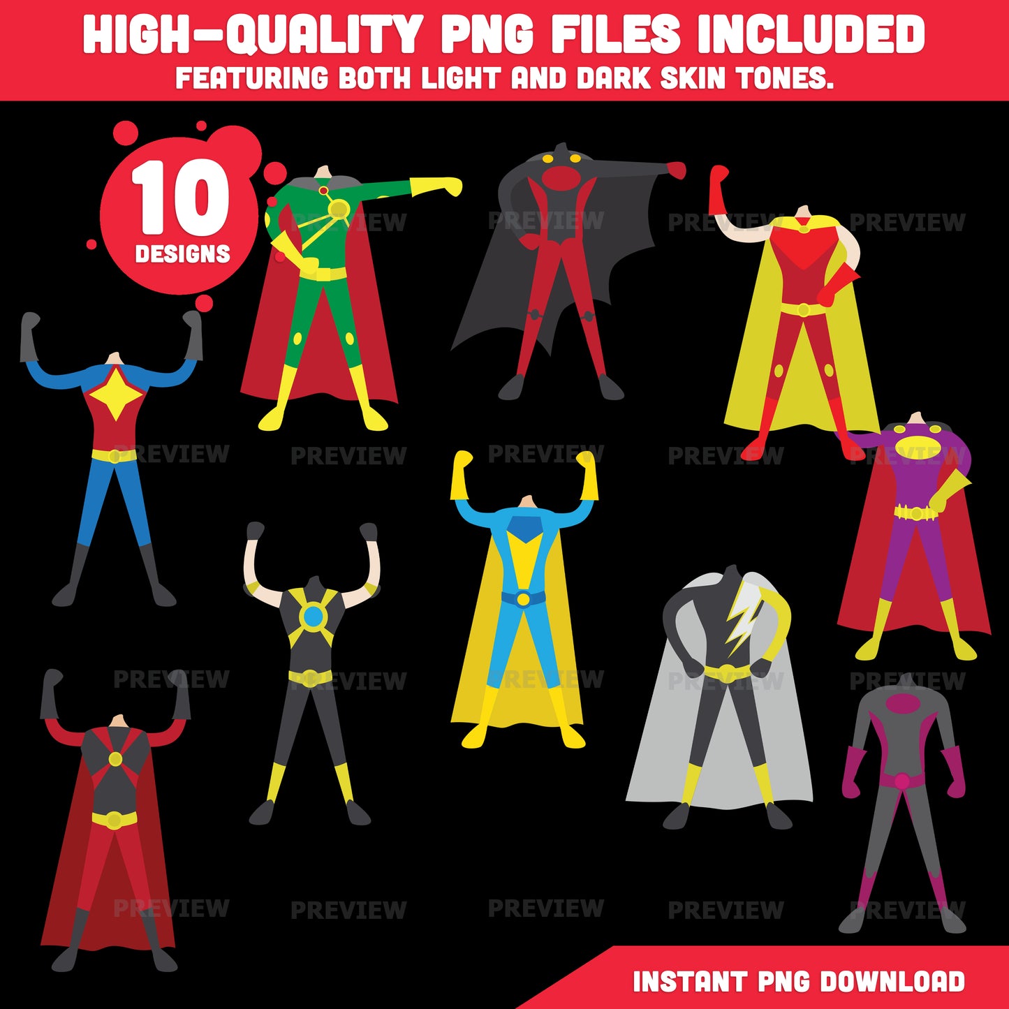 Superhero Bodies, Add Your Own Face Craft Templates, Student Display Craft, Black White Coloring Sheets