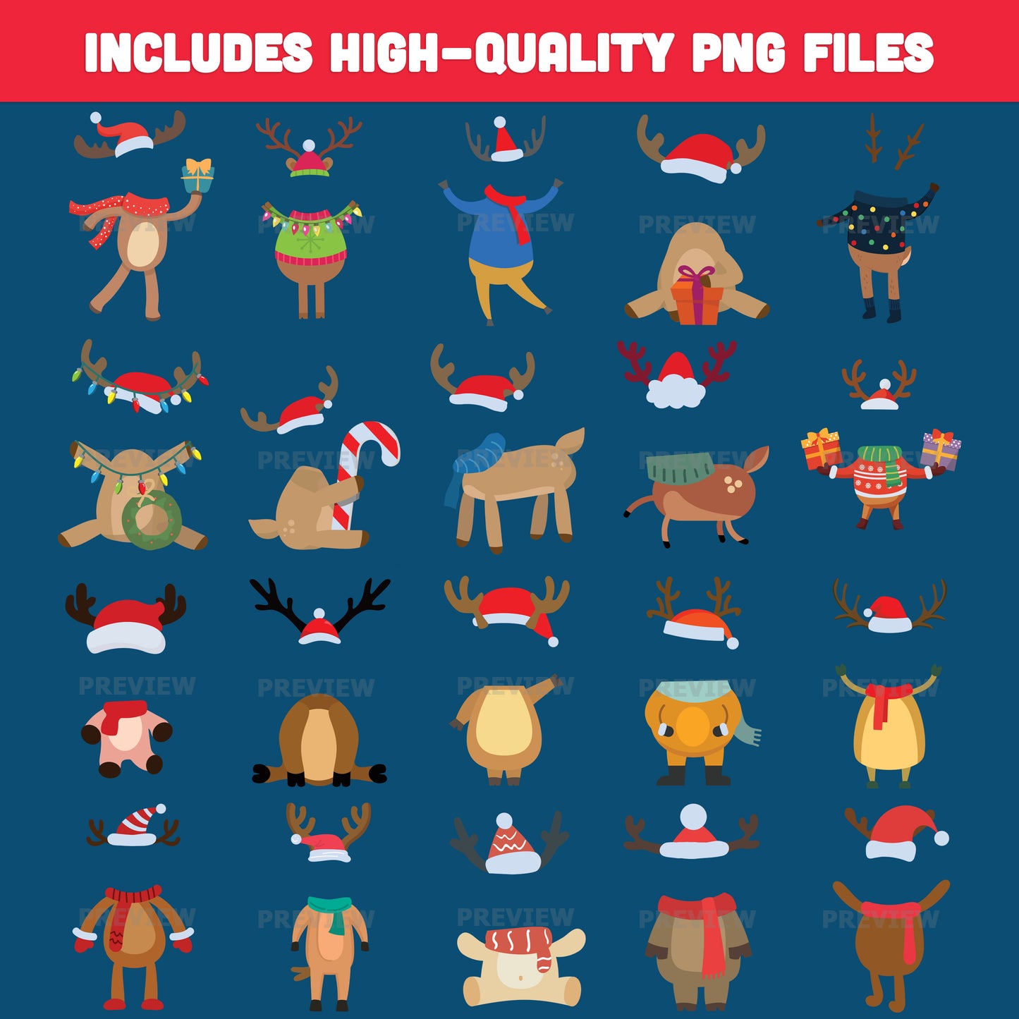 Add Your Photo Reindeer Crafts – Winter Add-Your-Face Templates, 20 High-Resolution PDF + PNG Designs for Classroom Crafts, Home Projects, Early Finishers, and Seasonal Activities