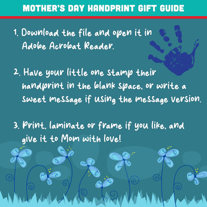 Mother’s Day Handprint Craft for Kids – Bloom Flower Pot Art, Printable Keepsake Gift from Kids, Classroom Craft for Mom, Nana, Grandma, 20 Templates