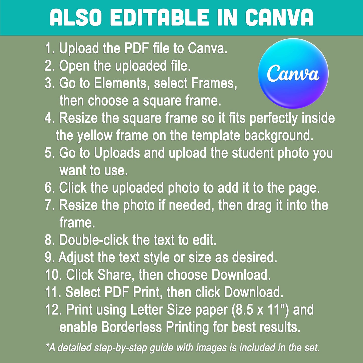 Editable 4th Graduation Diploma & Certificate Set, Printable Rainbow Stars Awards, Photo and No-Photo Options, PDF, PowerPoint, Canva