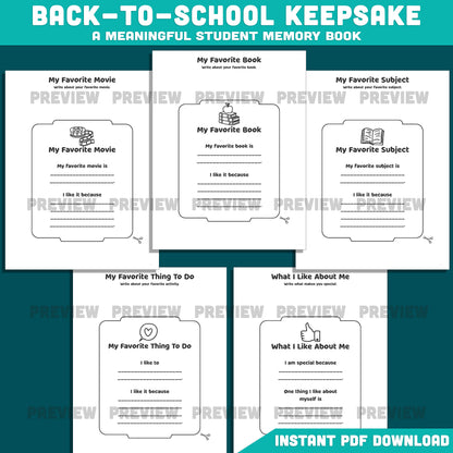All About Me School Bus Template, Back to School Craft Book, Classroom Community Builder, Writing Craft Activity