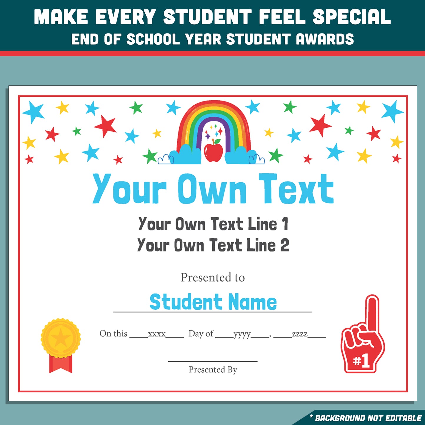 Preschool End of the Year Awards, Editable Recognition Certificates, 26 Printable Student Honors, Low Prep Classroom Celebration Materials