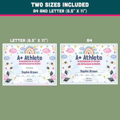 Editable Classroom Awards for Preschool, TK, Pre-K, Kindergarten, and 1st Grade, Recognition Set