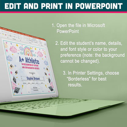Editable Classroom Awards for Preschool, TK, Pre-K, Kindergarten, and 1st Grade, Recognition Set