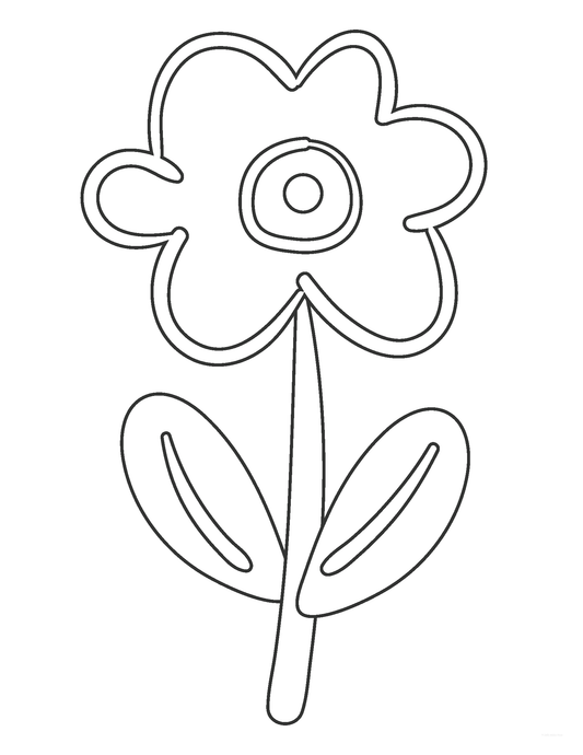 Free Spring Flower Coloring Sheets