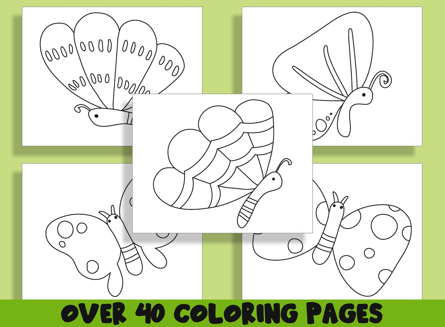40 Printable Coloring Pages for Kids, Toddlers, Preschoolers, Kindergarten, Homeschool, Elementary School Children to Print and Color
