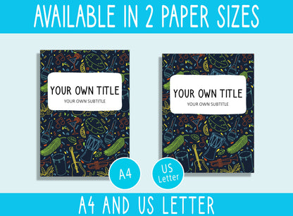10 Editable Duck Pattern Binder Covers, Includes 1, 1.5, 2" Spines, Available in A4+US Letter, Editing with PowerPoint or PDF Reader