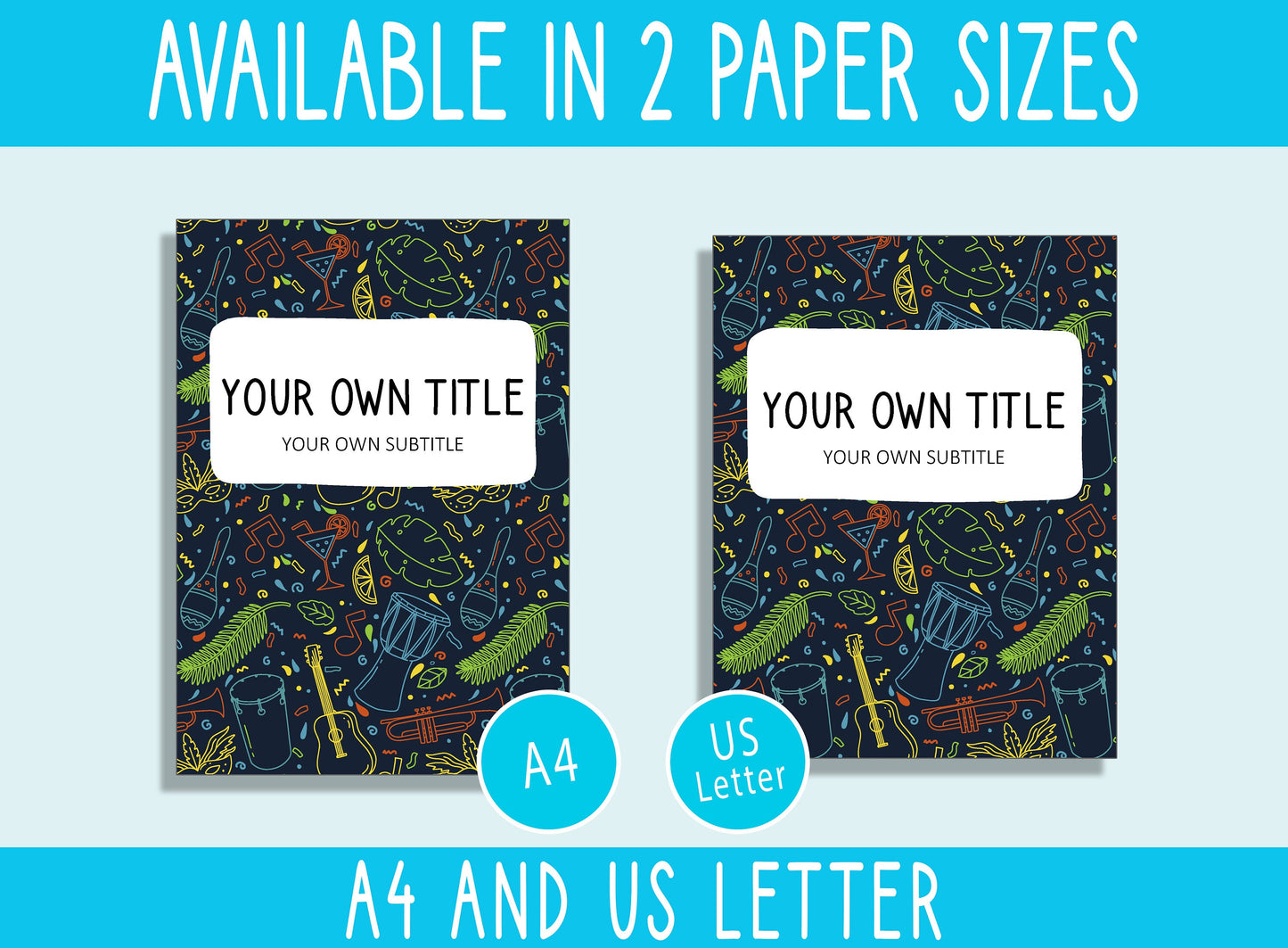 Editable Back To School Pattern Binder Covers, Includes 1, 1.5, 2" Spines, Available in A4 &US Letter, Editing with PowerPoint or PDF Reader